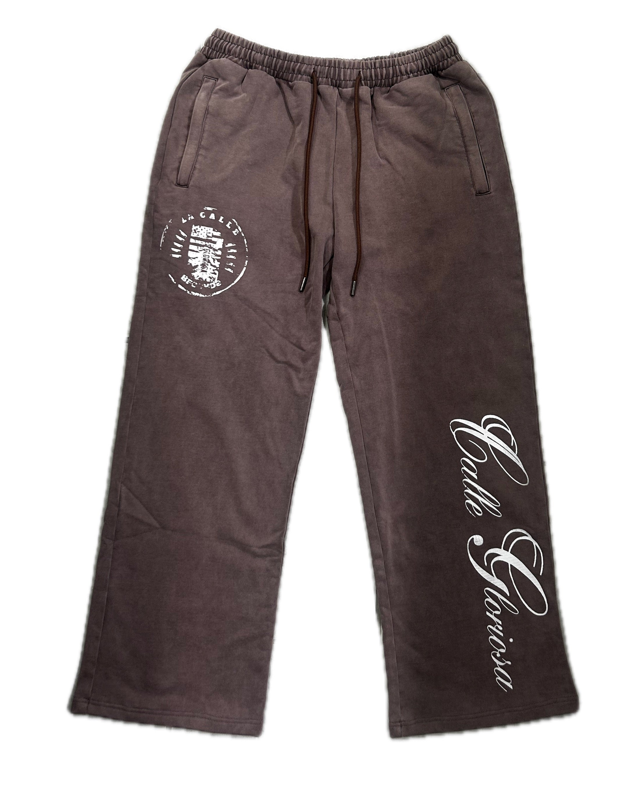 La Calle Records sweat pant(stone wash purple)