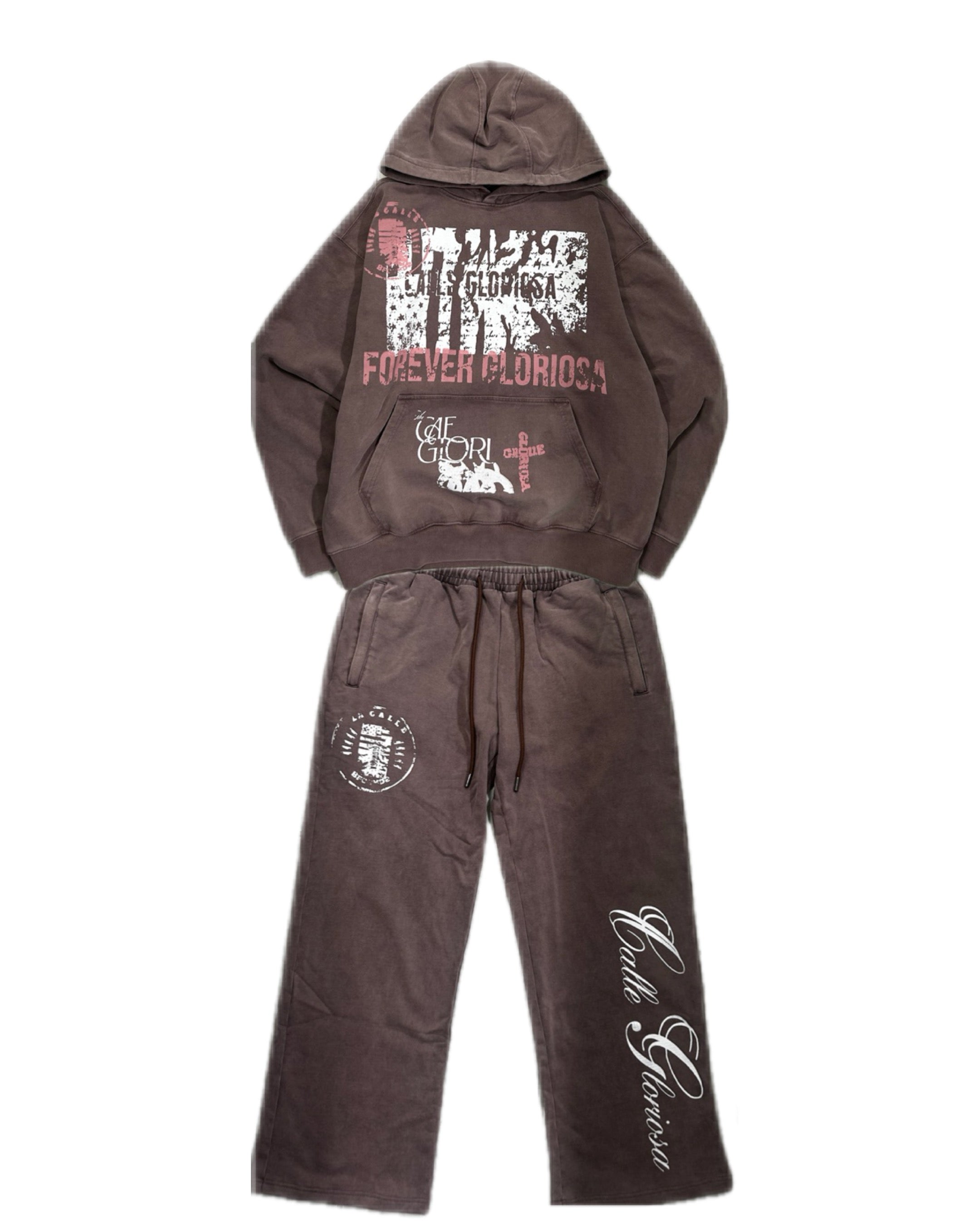Forever Gloriosa hoodie (purple stone wash)
