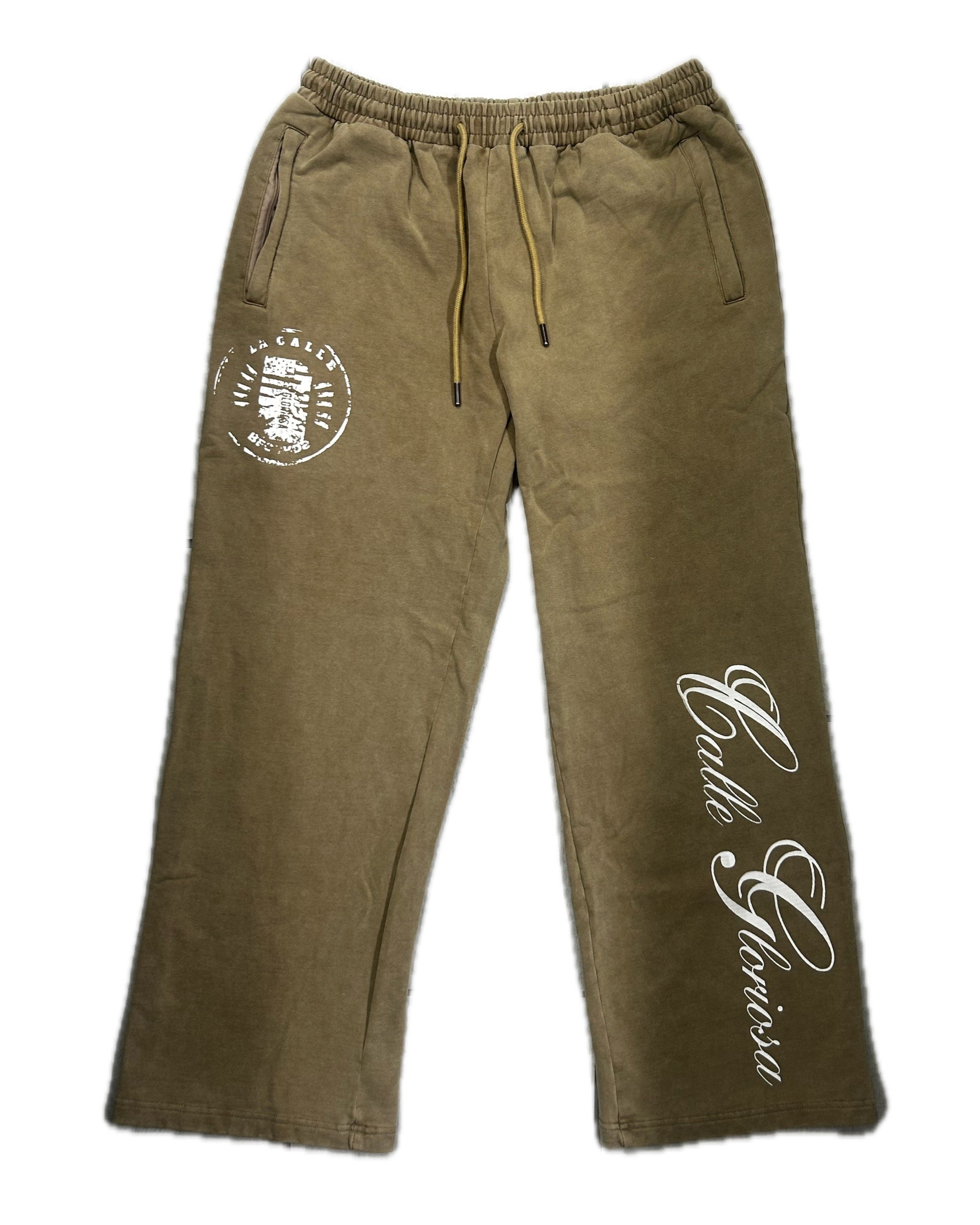 La Calle Records sweat pant (stone wash brown)