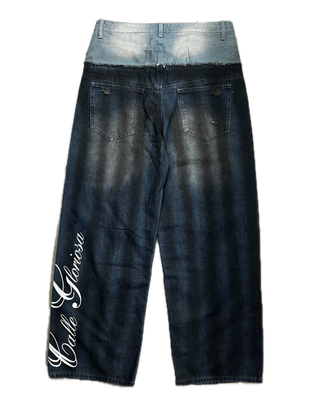 Double denim baggy
